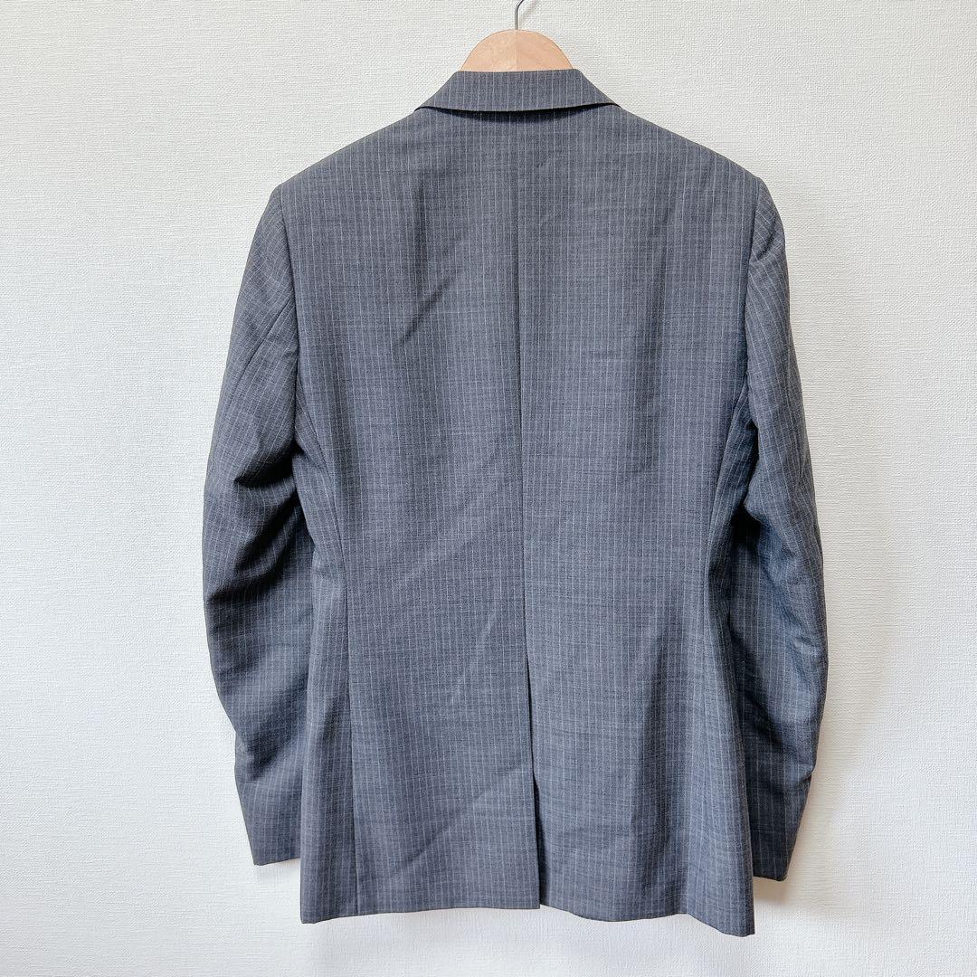 Kintetsu Business Suit 3 Button Setup Gray Stripe