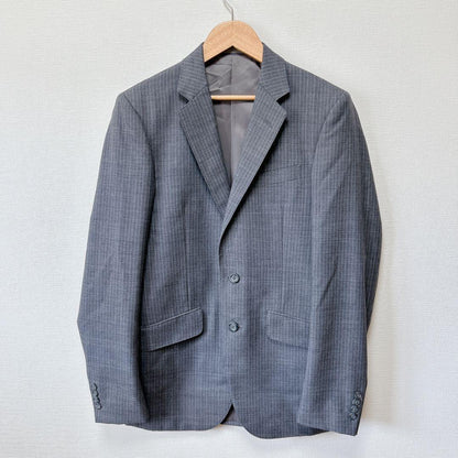 Kintetsu Business Suit 3 Button Setup Gray Stripe