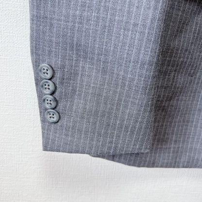 Kintetsu Business Suit 3 Button Setup Gray Stripe