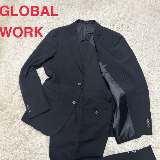 GLOBAL WORK Business Casual Suit Setup M Size Black
