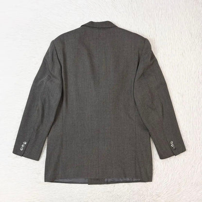 Kenzo Suit Setup Double Jacket Peak Lapel Loose Gray