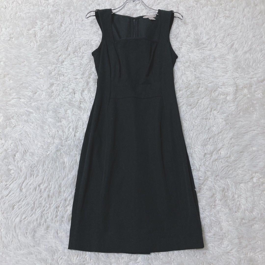 Banana Republic Sleeveless Dress Square Neck Black Ceremony