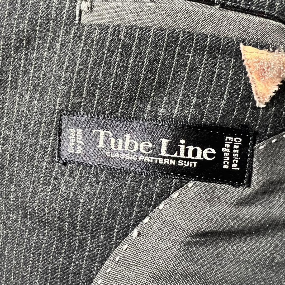 Super rare✨️Jun three-piece black striped S vintage suit