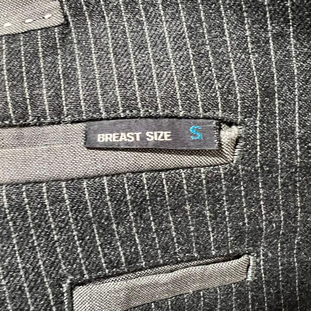 Super rare✨️Jun three-piece black striped S vintage suit