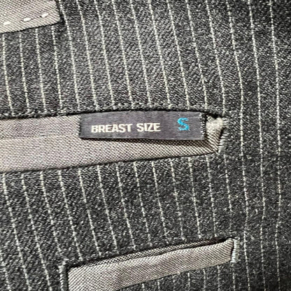 Super rare✨️Jun three-piece black striped S vintage suit