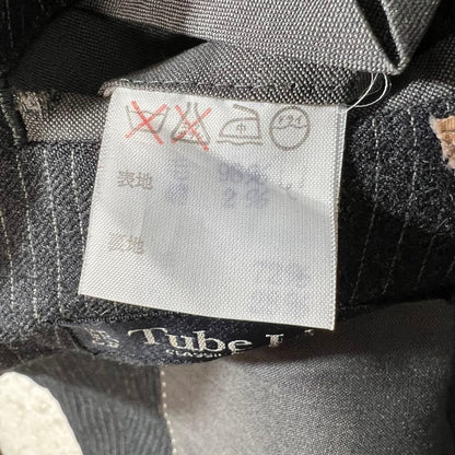 Super rare✨️Jun three-piece black striped S vintage suit