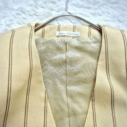 Madame Nicole Setup 90s Bubbly Suit Retro Stripe Made in Japan