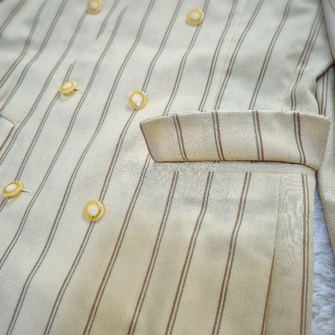 Madame Nicole Setup 90s Bubbly Suit Retro Stripe Made in Japan