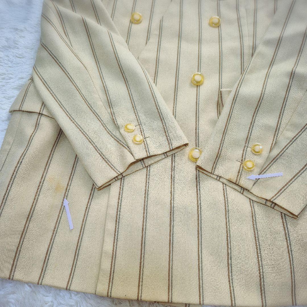 Madame Nicole Setup 90s Bubbly Suit Retro Stripe Made in Japan