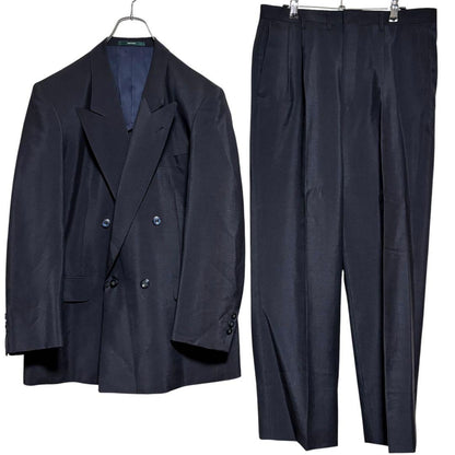 [Made in England x 60% Mohair] Casual suit double setup dark blue M