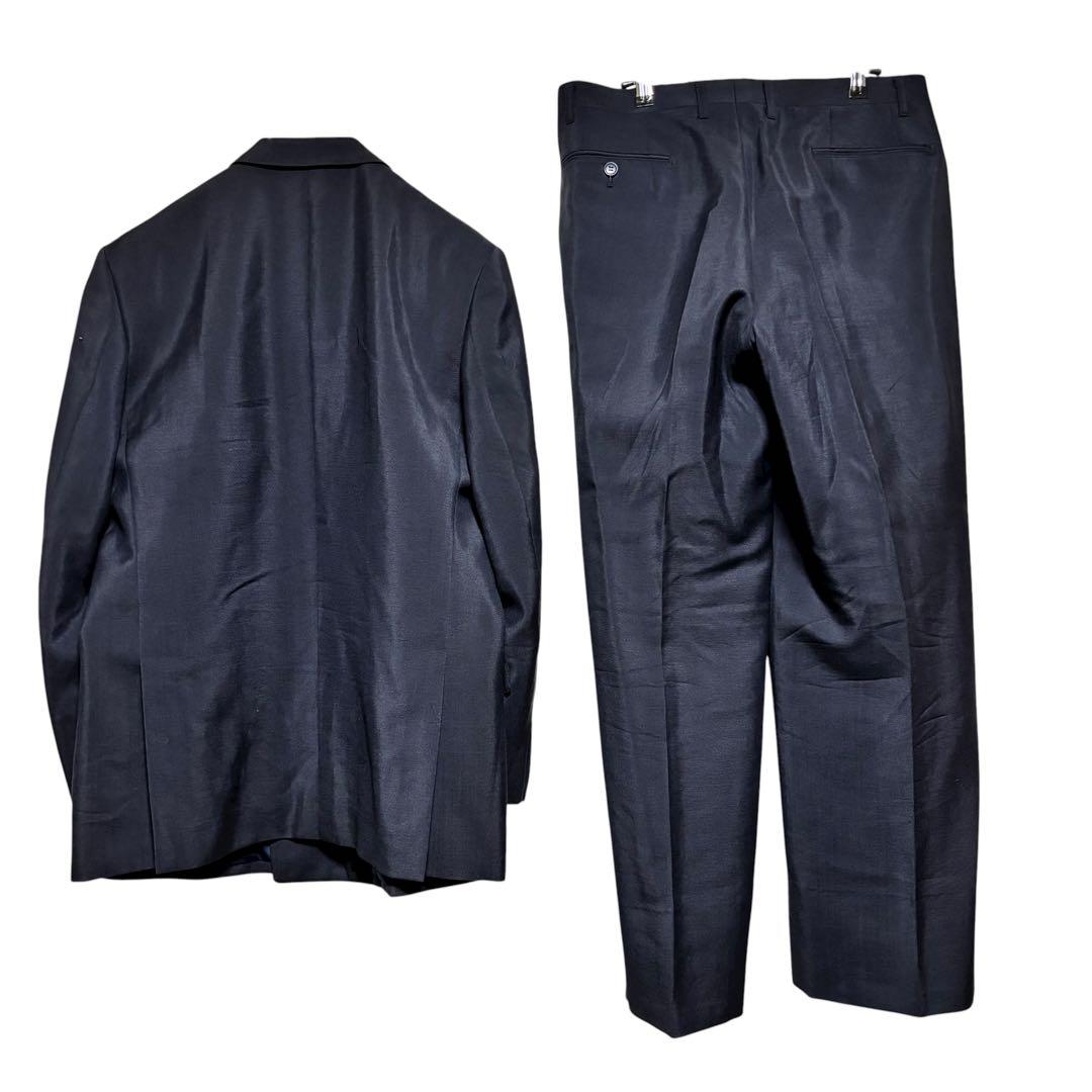 [Made in England x 60% Mohair] Casual suit double setup dark blue M
