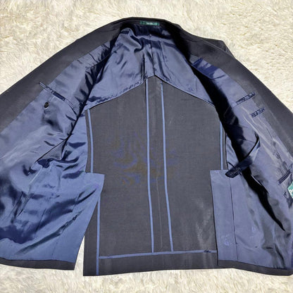 [Made in England x 60% Mohair] Casual suit double setup dark blue M