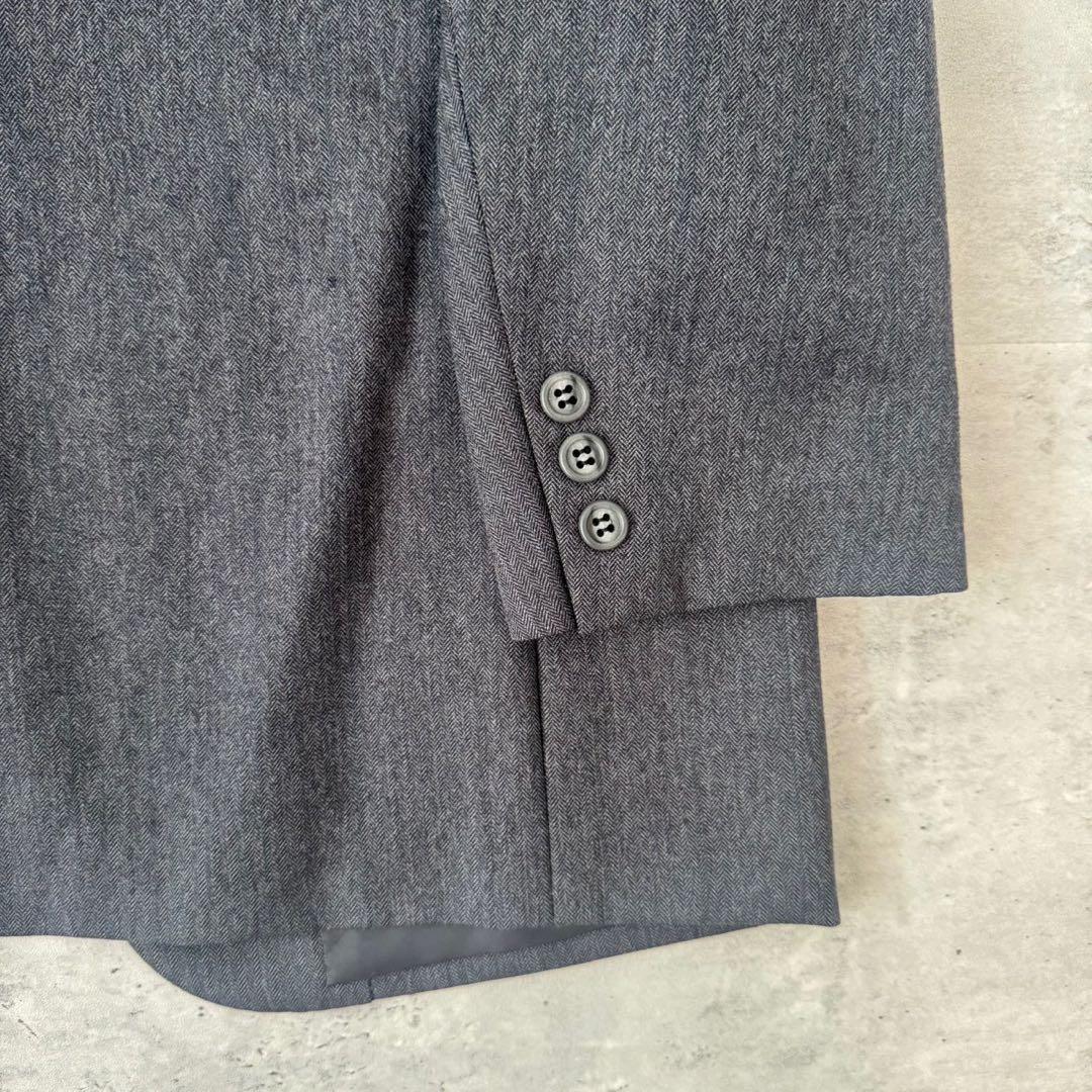 USED VINTAGE Setup Suit Three Piece Vest Gray