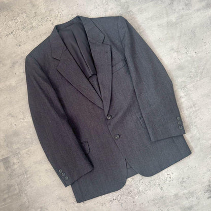 USED VINTAGE Setup Suit Three Piece Vest Gray