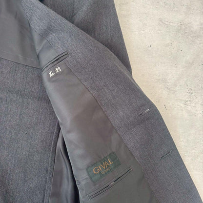 USED VINTAGE Setup Suit Three Piece Vest Gray