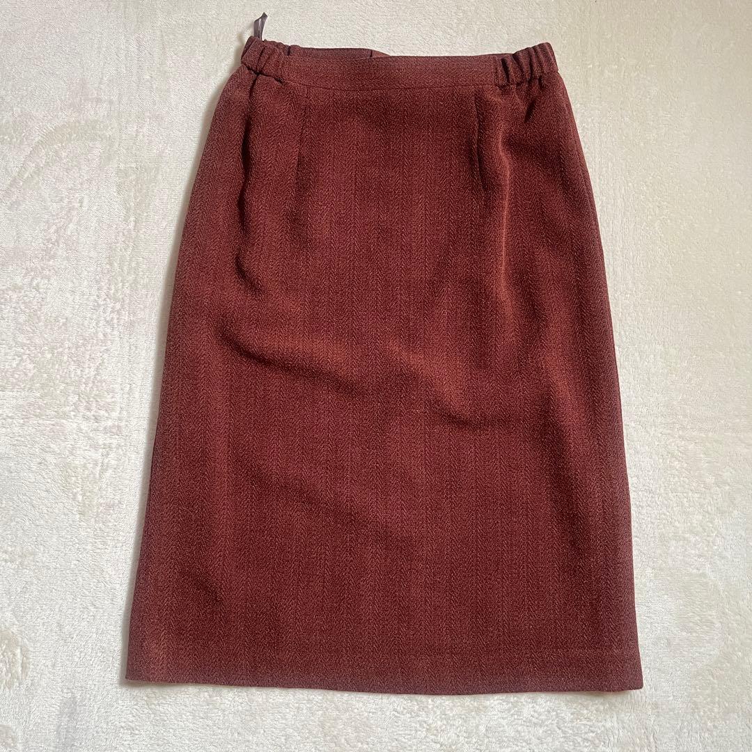 Setup suit skirt no collar jacket size 11 terracotta old clothes
