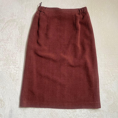 Setup suit skirt no collar jacket size 11 terracotta old clothes
