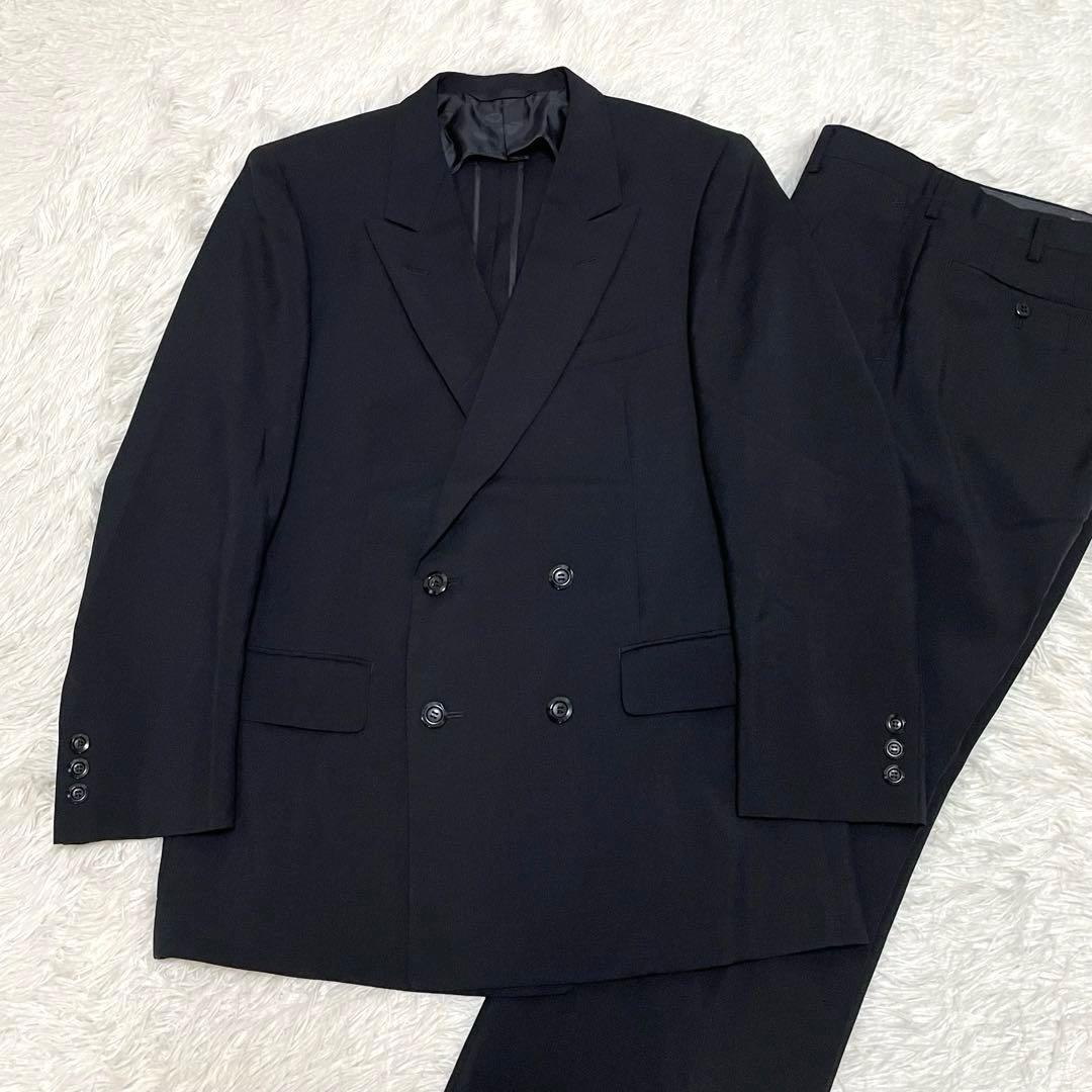 90s Casual Suit Setup Black Double Mode Vintage