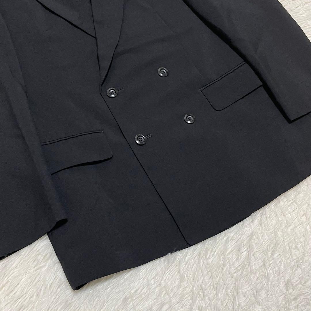 90s Casual Suit Setup Black Double Mode Vintage