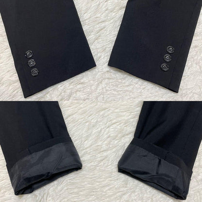 90s Casual Suit Setup Black Double Mode Vintage