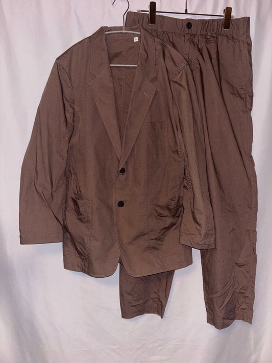 [Setup] UNIQLO U Cotton Linen Jacket S Pants M Brown