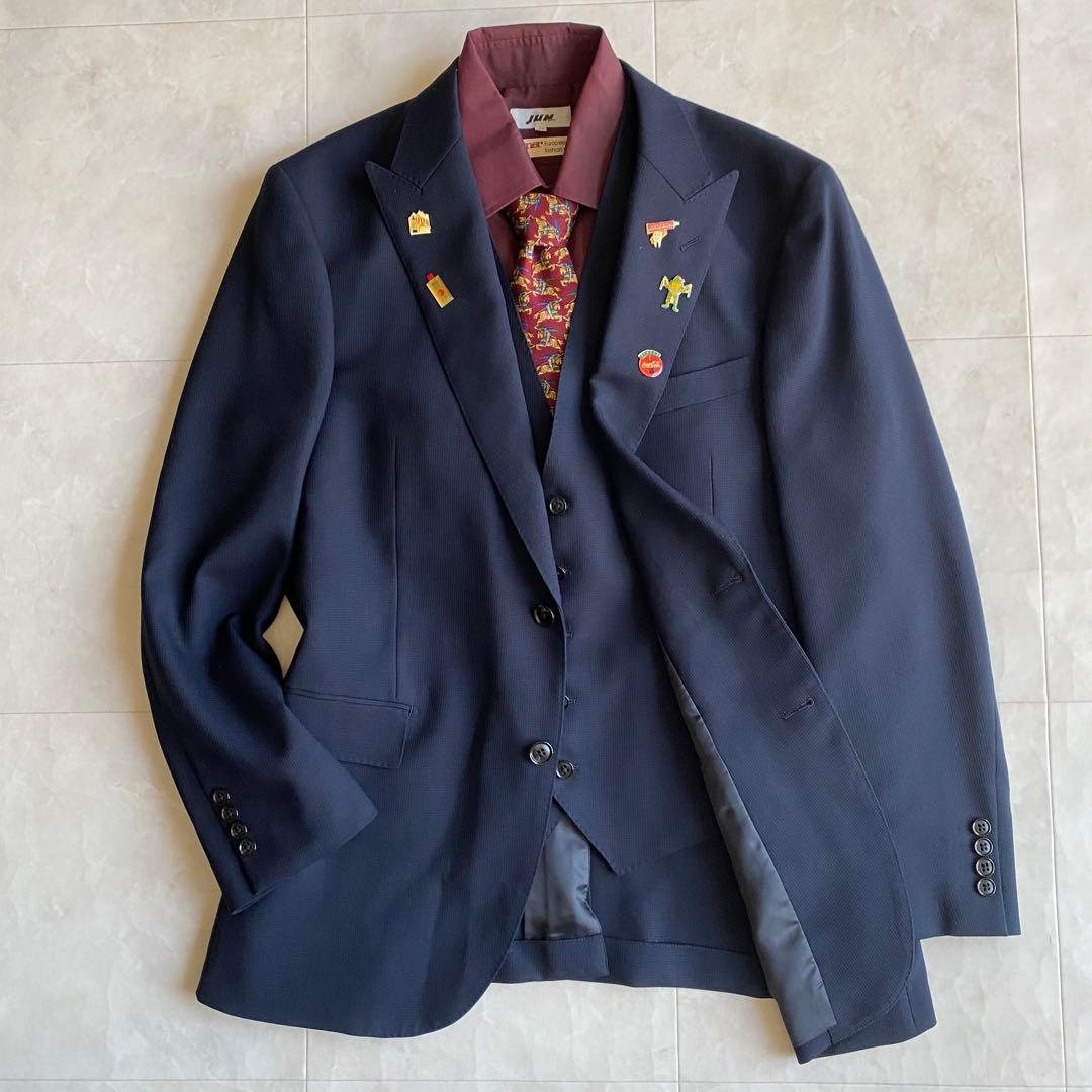 90s vintage Burberry tie suit vest pins 5 pieces
