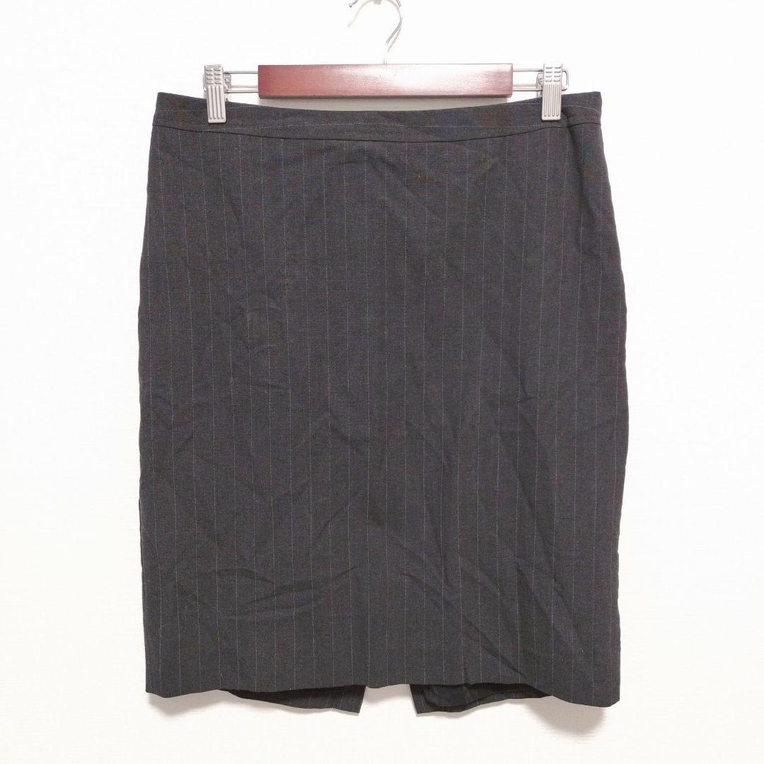 THE LIMITED Pinstripe Tight Skirt Gray No. 10 L