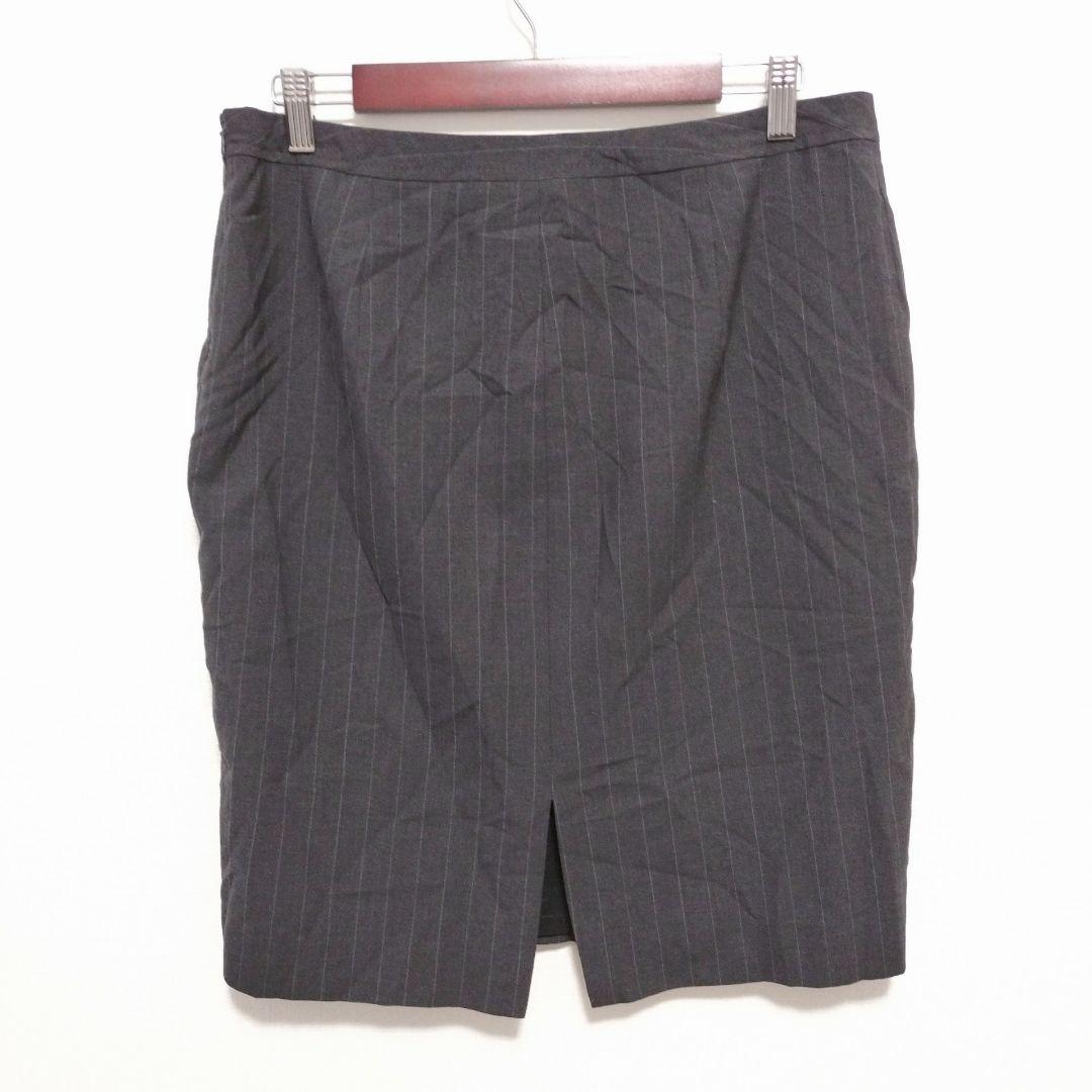 THE LIMITED Pinstripe Tight Skirt Gray No. 10 L