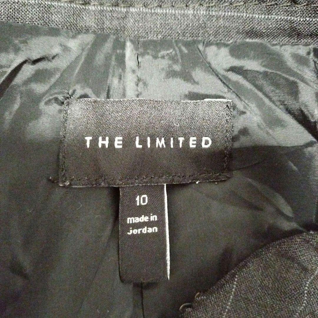 THE LIMITED Pinstripe Tight Skirt Gray No. 10 L