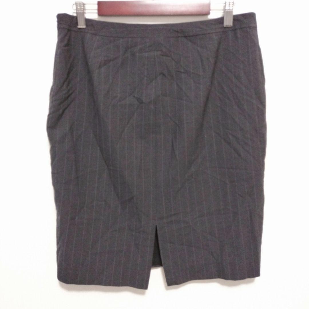 THE LIMITED Pinstripe Tight Skirt Gray No. 10 L