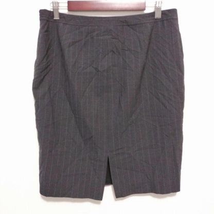THE LIMITED Pinstripe Tight Skirt Gray No. 10 L
