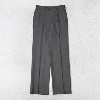 Yves Saint Laurent Suit Setup Dark Gray Wool Single Top and Bottom