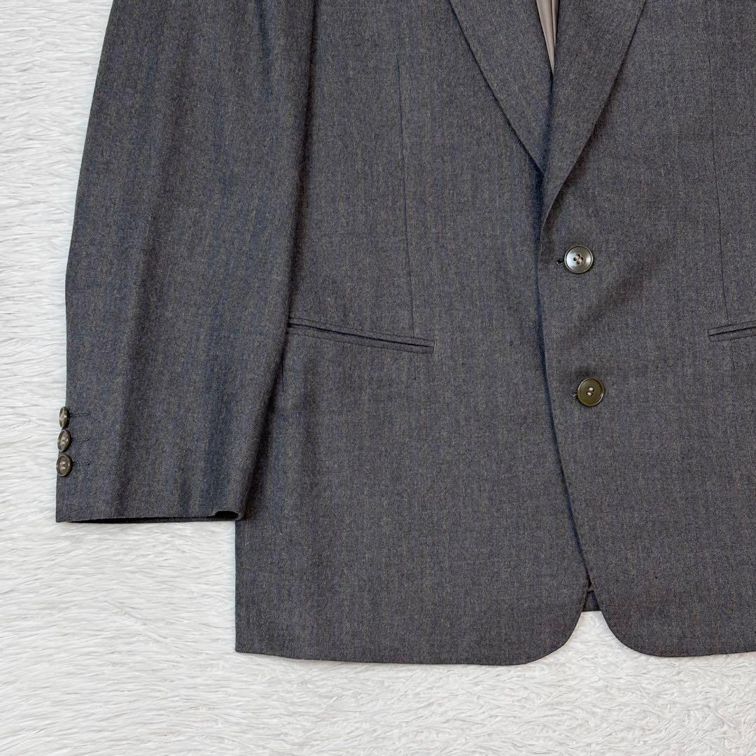 Yves Saint Laurent Suit Setup Dark Gray Wool Single Top and Bottom