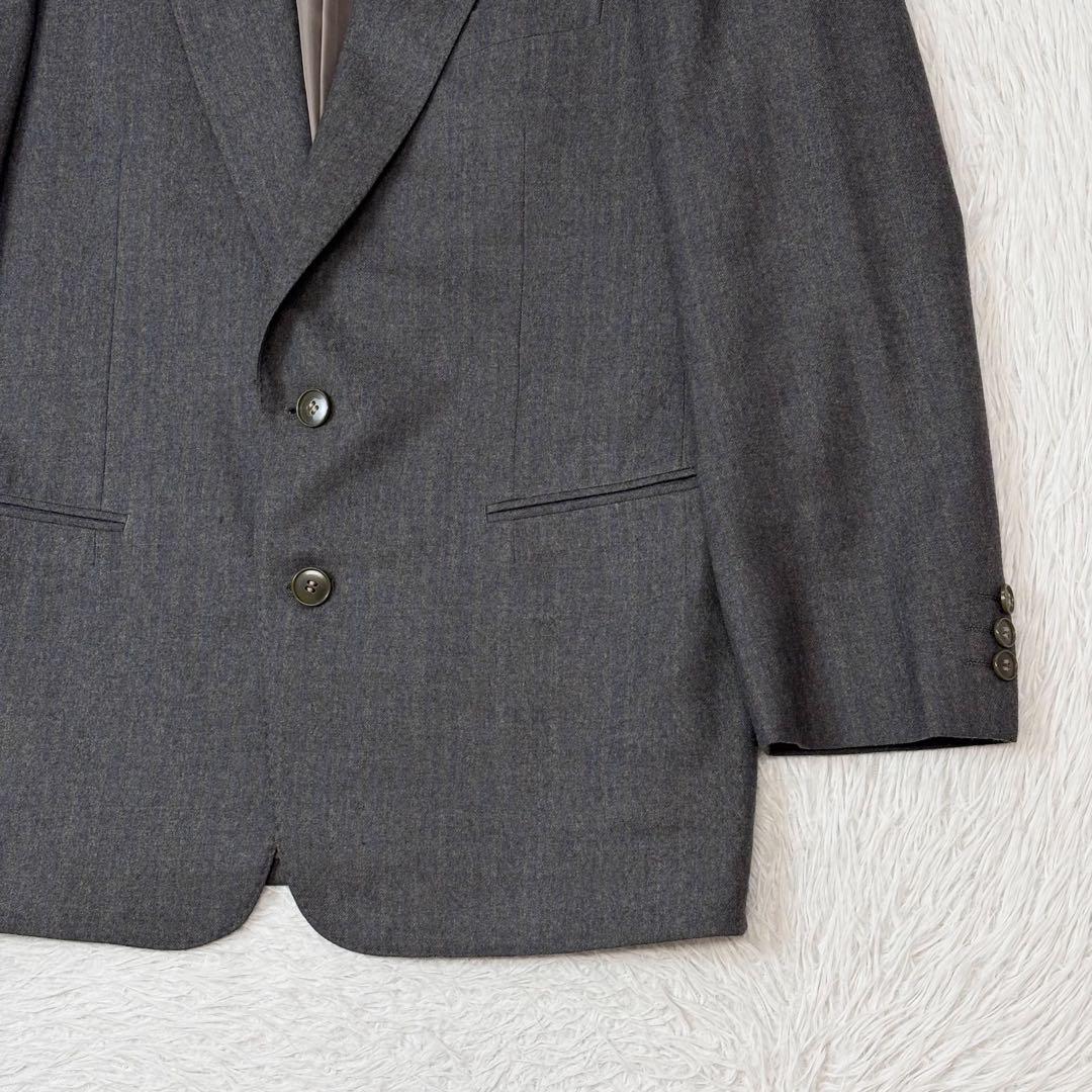 Yves Saint Laurent Suit Setup Dark Gray Wool Single Top and Bottom