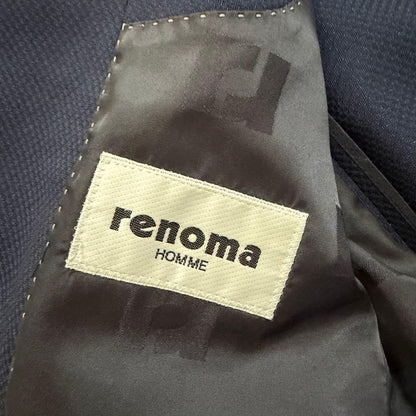 メンズ　ヴィンテージ　ネイビー　セットアップ　スーツ　Mサイズ　renoma