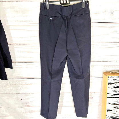 【rare! ️New and unused item!! ️] Vintage suit double setup A6 navy