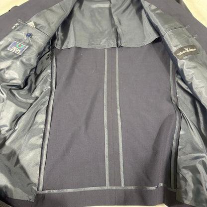 【rare! ️New and unused item!! ️] Vintage suit double setup A6 navy
