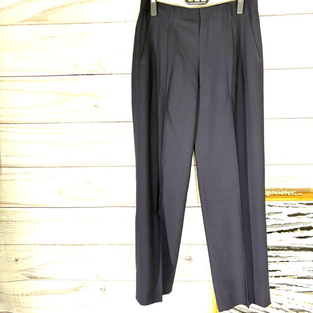 【rare! ️New and unused item!! ️] Vintage suit double setup A6 navy