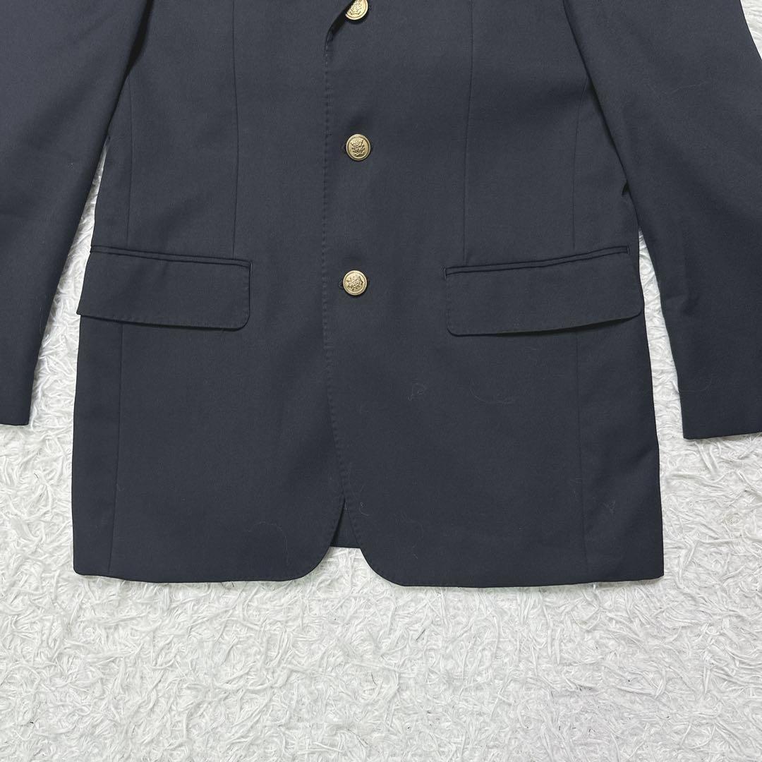Gold button suit black setup Y2K oversize wool L