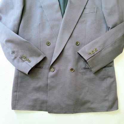 Masaki Suda Vintage Double Breasted Casual Suit Top and Bottom Dark Blue L