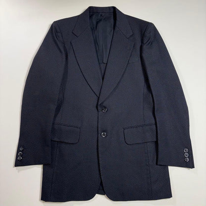 Casual suit, all-over pattern, dot pattern, 3-piece suit, jacket, vest, pants