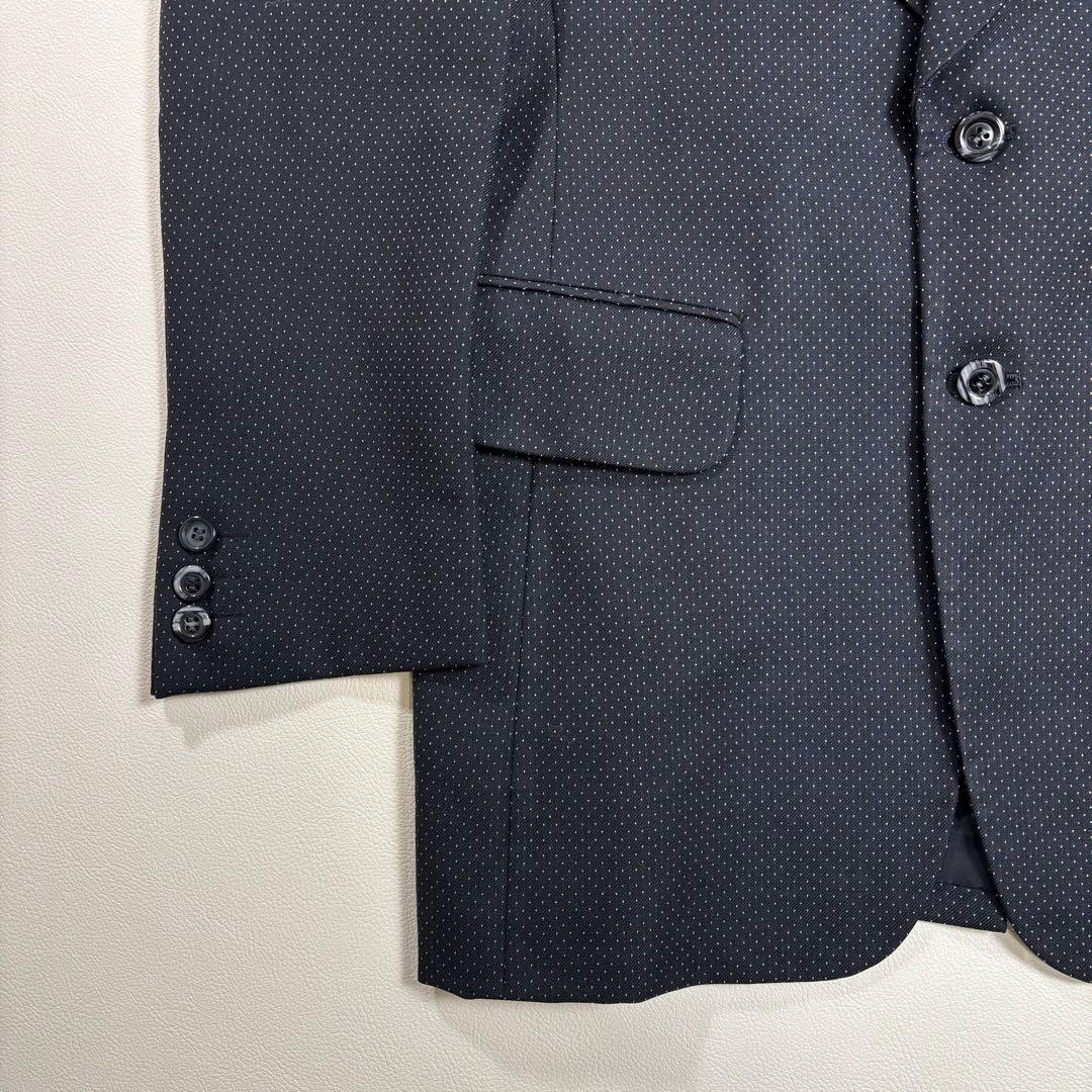 Casual suit, all-over pattern, dot pattern, 3-piece suit, jacket, vest, pants