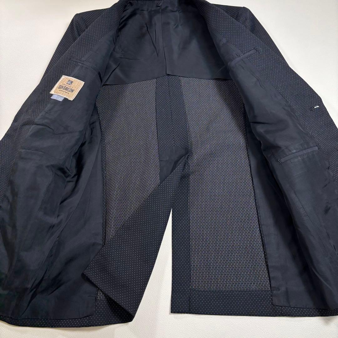 Casual suit, all-over pattern, dot pattern, 3-piece suit, jacket, vest, pants