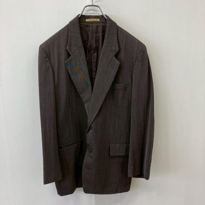 [a1486] Nicole Suit Setup Brown M Vintage Men's Clothing