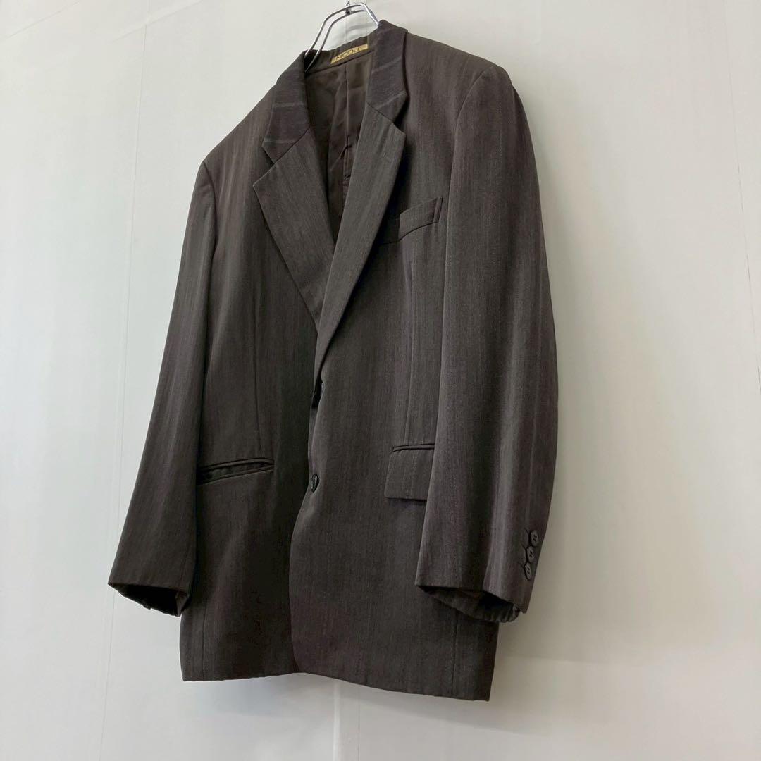 [a1486] Nicole Suit Setup Brown M Vintage Men's Clothing