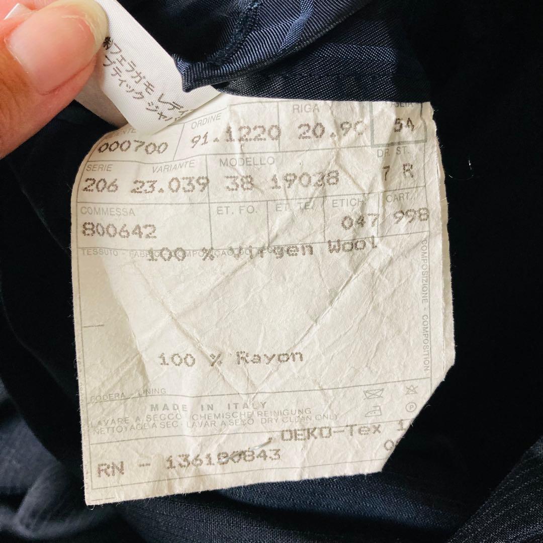 256 [Extremely Good Condition] Salvatore Ferragamo 90's Double Suit 54 Super 120