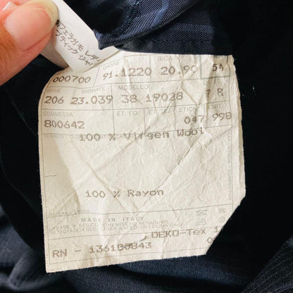 256 [Extremely Good Condition] Salvatore Ferragamo 90's Double Suit 54 Super 120