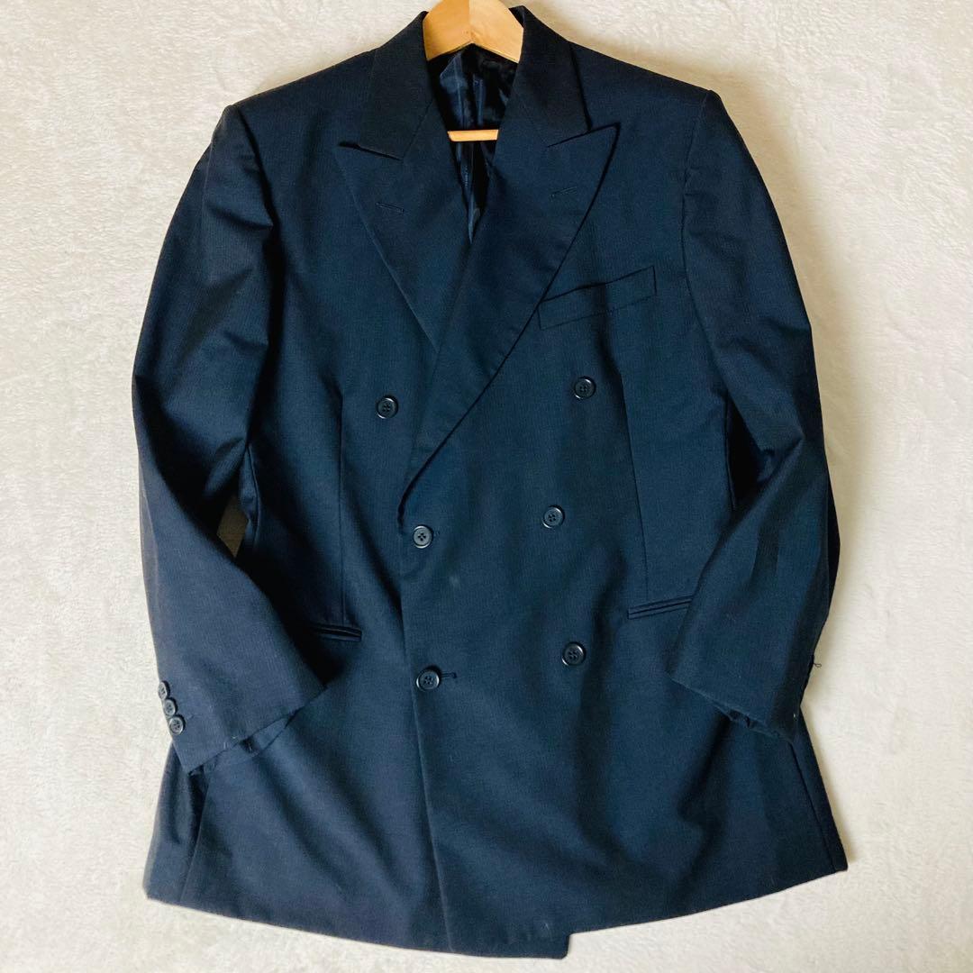 256 [Extremely Good Condition] Salvatore Ferragamo 90's Double Suit 54 Super 120