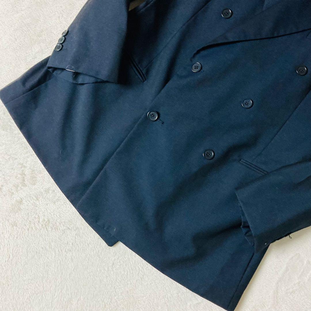 256 [Extremely Good Condition] Salvatore Ferragamo 90's Double Suit 54 Super 120