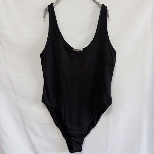 Heart & Hips Bodysuit Black Simple Plain Inner
